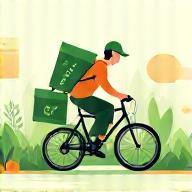 Livraison à vélo et emballages recyclables
