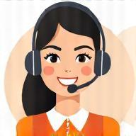 Agent de support souriant avec un casque